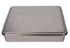 2403 Ybm Home Stainless Steel Covered Cake Pan Silver 813644024031