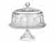 24254 Godinger Cake Plate Clear Glass Display Cookies Pastries Candies Appetizers Parties Gift 0761873124254