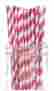 Dmc7603 25-pack Dress My Cupcake Fuchsia Striped Paper Straws Home Kitchen Features 887394008658