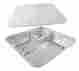 3-compartment 2345-35-250w Handi-foil Of America Large Oblong Aluminum Pan Senior Feeding Tv Tray W Lid