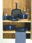 3-liter Denby Cast Iron Round Covered Casserole Blue