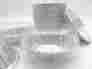301p Safca 3 Disposable Aluminum Foil Tart Pans Mini Pie W Clear Dome Lids