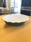 31-26 Emile Henry France Green Scalloped Pie Plate