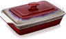 313048812819 Lovecasa Quart Deep Baking Dish With Lid Rectangular