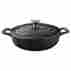 3140mb La Cuisine Lc Pro Saute 3.75 Qt Cast Iron Casserole Black 813254021079