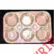 320190 Bulk Savings Aluminum Foil 6 Cup Muffin Pan Case Of 500