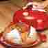 345508y Emile Henry Red Flame Bread Cloche French Maker Bakeware