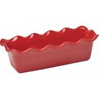 346387 Emile Henry Ruffled Ceramic Bread Pan Burgundy 3289313463871