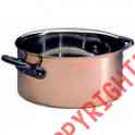 367028 Bourgeat Casserole Copper Lid Matfer 11 Rondeau