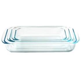 B0drwbbg6f 3diamonds Glass Baking Dish Set Of 3 Size 1.6l Medium 2.2l Large And 3.0l Xl