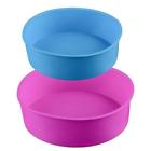 3xqk17q8ayup15pcf358v7ojk Uarter Round Silicone Cake Pan Baking Mold Inches 192066227252