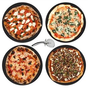 4-pack Ceramic Pizza Stones Make Restaurant-quality Right At Home 4-pack Ceramic Pizza Stones Make Restaurant-quality Right At Home