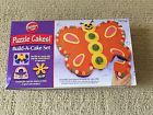 415-9454 Wilton Puzzle Cakes Silicone Cupcake Set Butterfly Purse Flower Nib