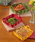 425775-4hab-mlt Unbranded Set Of Handled Red Green Yellow Baking Dishes Indoor