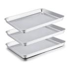43237-82416 Teamfar Baking Sheets Stainless Steel Cookie Sheet Pan 652670650384