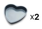 4458 Fox Run Nonstick Heart Shaped Cake Pan Baking 030734044582