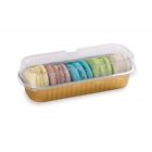 454354 Restaurantware Premium Baking Cups With Lids Rectangle Foil Loaf Pans