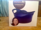 46241 Rachael Ray Covered Round Stoneware Casserole Qt Blue Brand New