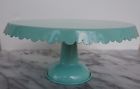 5004001 Tag Now Designs Cake Stand Tin Aqua Inches New With 5004001 Tag Now Designs Cake Stand Tin Aqua Inches New With