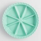 504189 Cost Plus World Market Aqua Ceramic Scone Pan By