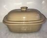 5103 Pampered Chef Stoneware Covered Quart Bakers Casserole Dish Taupe Tan