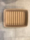 5112 The Pampered Chef Stoneware Ridged Baking Pan Size