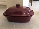 5122 Pampered Chef The Cranberry Quart Deep Covered Casserole Dish Roaster