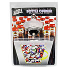 51546 Maxam Bottle Opener Cap Catcher Set Stainless Steel Wall Mount