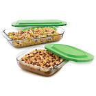 56981 Libbey Bakers Basics Casserole Dish Set 031009656363