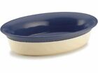 58537 Paula Deen Quart Stoneware Oval Au Gratin Blueberry Cream Signature