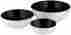 594020-pg4103s-15wb Le Creuset Of America Stoneware Multi Bowls Set 3 White Black 630870168090