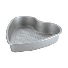 59425 Cake Boss Professional Nonstick Bakeware Heart Pan Silver 051153594250
