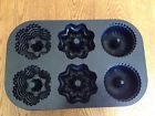 6 Cup 1.5 Liters Nordic Ware Multi Mini Bundt Non Stick Mold 6 Cup 1.5 Liters Nordic Ware Multi Mini Bundt Non Stick Mold
