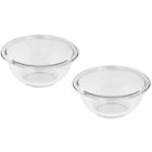 6001017-2pk Pyrex Prepware Rimmed Mixing Bowl Clear Pack Of 700064826553