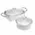 6109046 Corningware French White 5 Pc Set Bake Serve Oven Table Round Oval Casserole 5971459041515