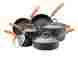 61195 Rachael Ray Rachel Cookware 10 Pc Set Cooking Nonstick Pots Pans Dishwasher Oven Safe 790887361195