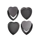 611968380198 Webake Tart Pans With Removable Bottom Heart Shaped