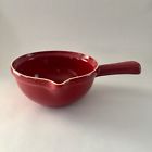 61290 Emile Henry Flame Ceramics Quart Fondue Pot In Red Unused