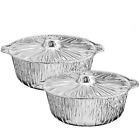 6272 Propack Aluminum Disposable Pots With Lids Large Quarts 842233106261