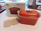 630870022842 Le Creuset Stoneware Terrine Dish Press Lid Volcanic