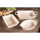 644840 Stoneware Fluted Baking Dishes