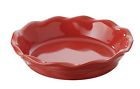 645725 Revol Froisses Crumple Pie Dish Pepper Red Gorgeous Free Ship
