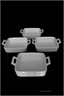 682353016183 American Chateau Set Square White Porcelain Casserole Au