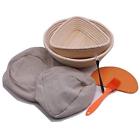 691323429816 Banneton Brotform Bread Proofing Basket Set Different Shapes