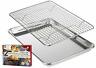 692769186981 Kitchenatics Roasting Baking Sheet With Cooling Rack Quarter 692769186981 Kitchenatics Roasting Baking Sheet With Cooling Rack Quarter