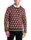 70983-green Beret-xxl Alex Stevens Men S Tops Christmas Mens 8 Bit Santa Holiday Sweater Green Beret Xx-large Pullover 805081751373