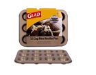 Gld-78021 749732780216 Glad Premium Series Bakeware Cup Pan Gold