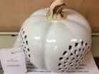 763795272617 Hallmark Luminary White Pumpkin Ceramic New With Tags