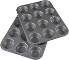 79024 Amazonsbasics Nonstick Carbon Steel Muffin Pan Amazon Sfbasics 806574782614