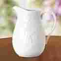806678 Lenox New Opal Innocence Fine White Porcelain Carved 80 Ounce Pitcher Vine Motif 882864217059